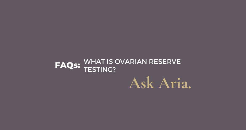 What is ovarian reserve testing?